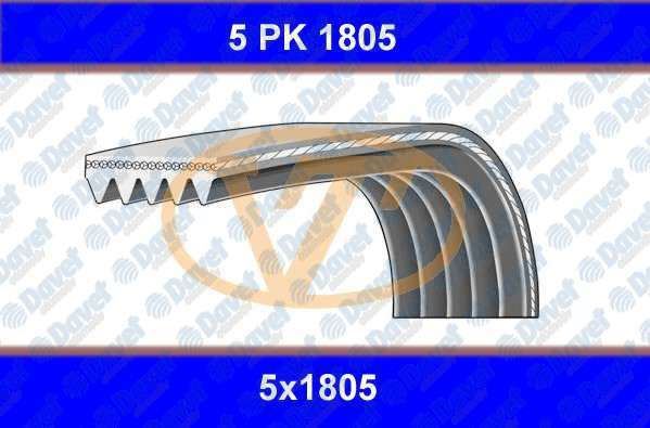 GMB GPK5PK1805 Gmb 5pk1805 - Kanalli Kayis Accent Era 1.5crdi